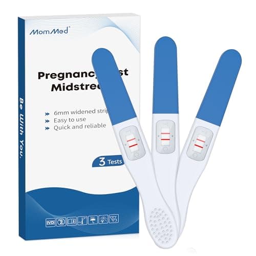 MOMMED Test de grossesse, 3 unités de tests de grossesse emballés individuellement, Test HCG, Test grossesse, Pregnancy Test, Résultats en 1 minute plus rapide