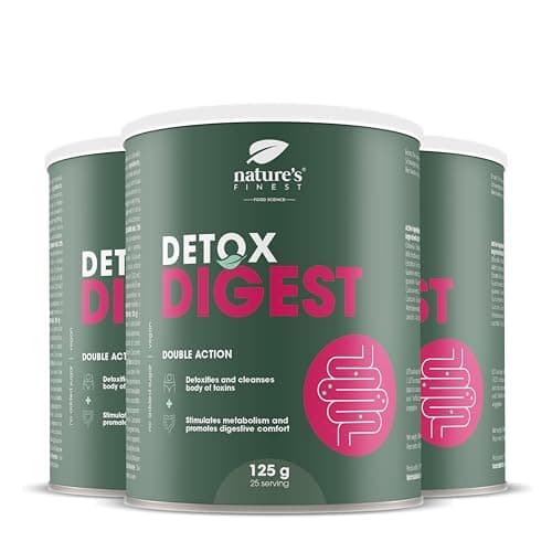 Nature's Finest Detox Digest | Formule 2 en 1 pour une meilleure digestion et un corps purifié | Triple pouvoir détoxifiant du chardon-Marie, de l'extrait d'artichaut et de la chlorella
