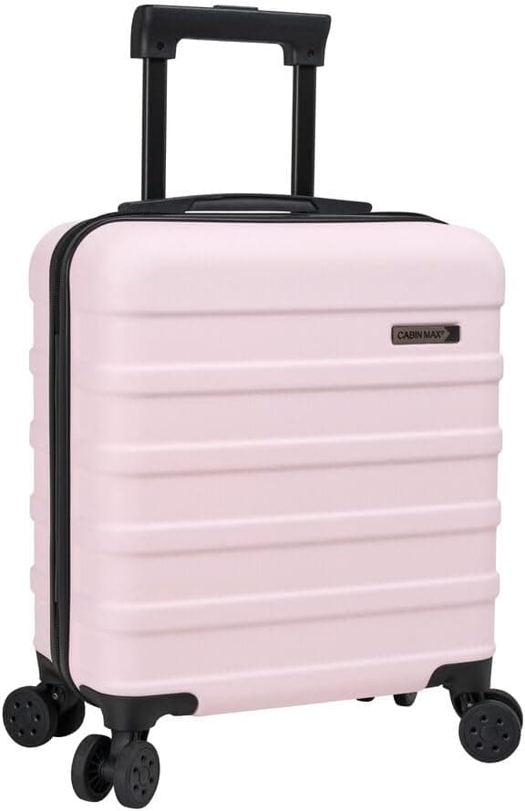 Cabin Max Anode Valise à main légère à coque rigide, 4 roues, serrure à combinaison, Une touche de rose, 45 x 36 x 20 cm, Valise