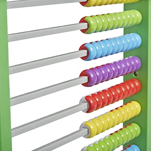 Learning Resources Boulier recto verso, boulier en plastique qui change de couleur pour enfants, maths avec des perles à compter pour enfants, boulier, jouet pour compter (jeu de 1), 3+