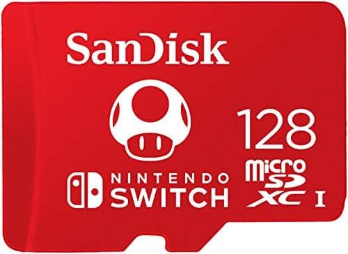 SanDisk 128 Go, microSDXC, USH-I Carte, pour les consoles Nintendo Switch, jusqu'à 100 Mo/s Produit sous licence Nintendo, UHS-I, Class 10, U3