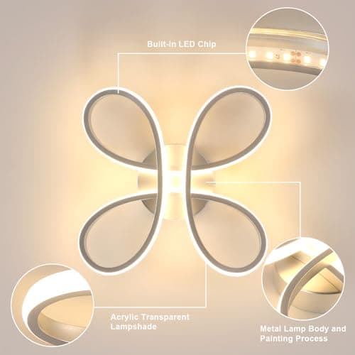 Comely Plafonnier LED Moderne, 30W 3375LM Lampe de Plafond, Luminaire Plafonnier LED pour Chambre salon, Salle à manger Cuisine, Lumière Chaude 3000K, 30cm, Argent