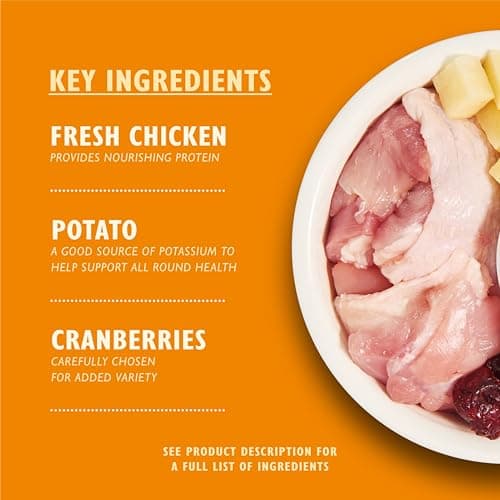 Lily’s Kitchen Fabriqué à partir d’ingrédients naturels Sac d’aliments secs pour chats adultes Sac Poulet aux légumes Recette sans céréales 2 kg