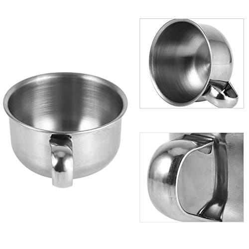 Bol de rasage - nouvelle tasse de savon à raser en métal en acier inoxydable bol tasse rasoir rasoir outil de mousse nettoyante pour homme