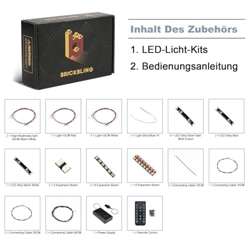 Kit d'éclairage à distance compatible avec Lego Technic McLaren P1 (pas de modèle) - Kit d'éclairage LED compatible avec 42172 McLaren P1 - Jouet créatif