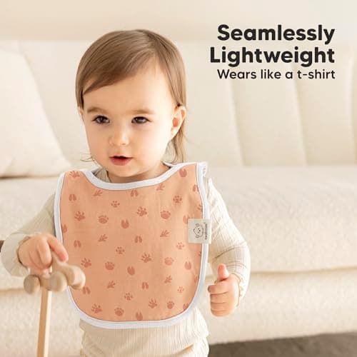 Pack de 8 bavoirs pour bébés KeaBabies pour filles, garçons, bavoirs bébé, bavoirs absorbants super absorbants, foulard bébé, nouveau-né, bavoir en coton biologique, bébé, bavoir bébé (Wilderness)