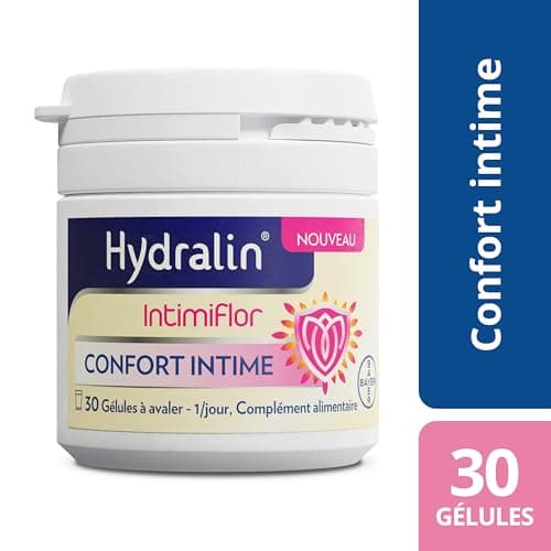 Hydralin IntimiFlor - Complément alimentaire - Un programme de 30 jours pour le confort intime féminin - 30 comprimés - Fabriqué en France