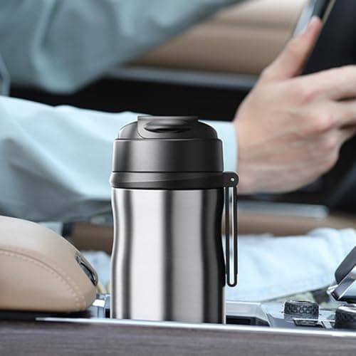 Gobelet à thé avec infuseur, tasse à thé de voyage, 600 ml, bouteilles isothermes portables, infuseur à thé, bouteille d'eau avec infuseur, tasse de voyage pour les sports d'alpinisme