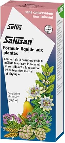 Salus Salusan® - Formule liquide - Sommeil et Relaxation, Bien-Être - Extraits Naturels de Mélisse et de Passiflore - 250 ml