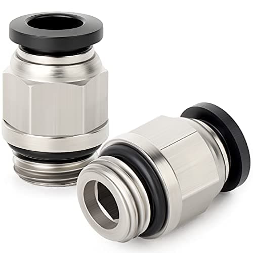 ERGAOBOY 10 Pz Maschio Stragiht 4mm Tubo OD x 1/4" BSP Filettatura Connettore Rapido Con Raccordi Ad Anello Di Tenuta (PC4-02)