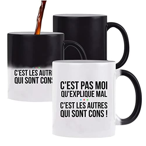 Mug magique C'est pas moi qui explique mal Perceval | Tasse qui change de couleur avec la chaleur