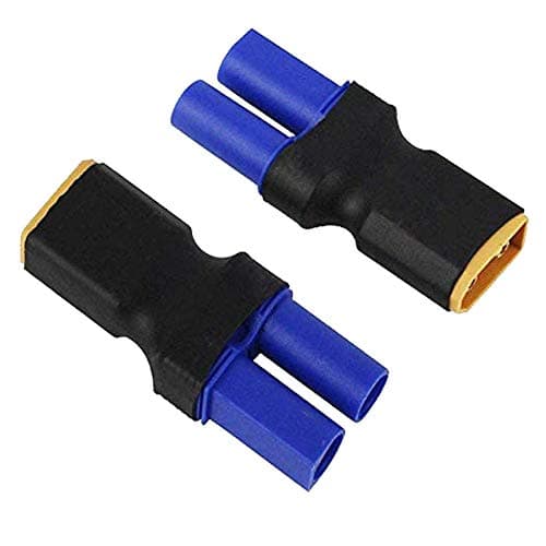 Yiqigou 4 pcs Connecteur Mâle Femelle XT60 vers Adaptateur de Conversion de Connecteur Mâle Femelle EC5 (XT60 mâle vers EC5 femelle)