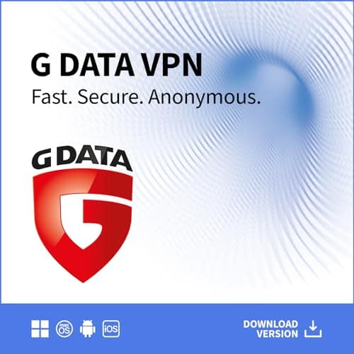 G DATA VPN | 10 appareils | 1 an | PC/Mac/Android/iOS | Made in Germany | surfer anonymement | code d'activation par email