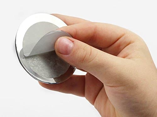 50mm Extra Large Self Adhesive Round Jewels Acrylic Rhinestones Stick on Plastic Gems for Cosplay - 2 Pieces (Crystal AB H702)