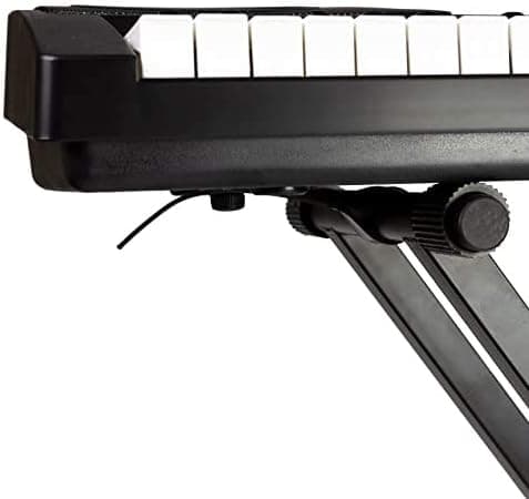 RockJam RJX29 Support de Clavier en X Réglable pour Piano Numérique | Support piano et clavier réglable en hauteur à déverrouillage rapide pour cours, pratique à domicile, studio et scène