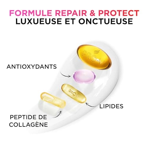 Pantene x Emily in Paris Repair & Protect Shampoing Sérum Édition Limitée 250ml. Nourrit les Cheveux Secs et Abîmés. Enrichi en Nutriments Pro-V et en Peptides de Collagène