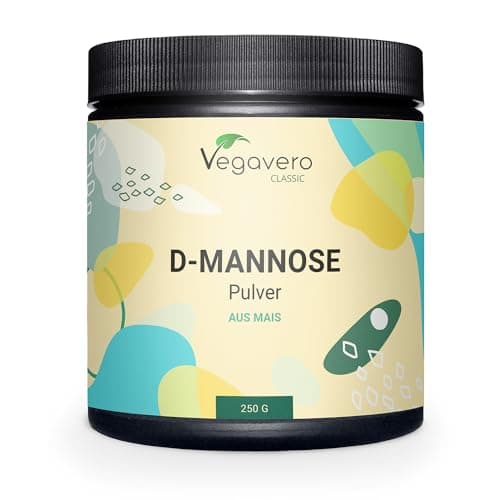 D-Mannose Poudre Vegavero® | 250 g – Pour plus de 4 mois | 100% NATUREL & PUR | 2000mg par dose | Testé en Laboratoire | Sans Additifs | Confort Urinaire | VEGAN