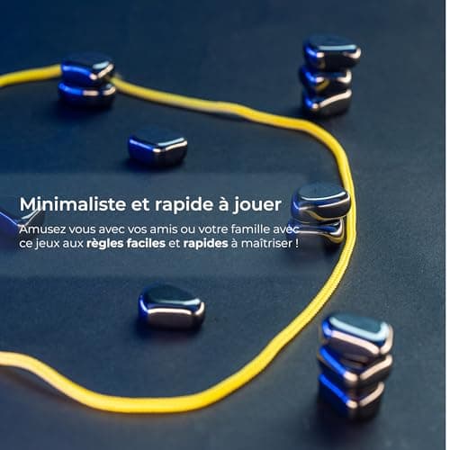 MagMind – Echiquier Magnétique avec Osselet Aimanté - Jeu de Société Adulte et Enfant - en Couple ou en Famille et Pratique en Voyage - Stratégie, Echec et Réflexion prêt à Vous Retourner Le Cerveau.