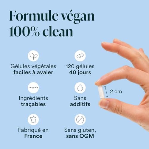 NOVOMA Magnésium Bisglycinate + Taurine & Vitamine B6, Haute Teneur 300mg /j, 120 gélules, Combat la Fatigue et le Stress, Mieux Absorbé que le Magnesium Marin, Fabriqué en France