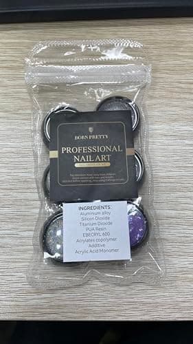 6 BoîTe Poudre Ongles, BORN PRETTY Holographie Perles Chrome Ongle Nail Art Poudre Effet Miroir MéTallique Brillant Nail Powders Chromé Pigment Avec Paillettes Pou La DéCoration D'Art D'Ongle