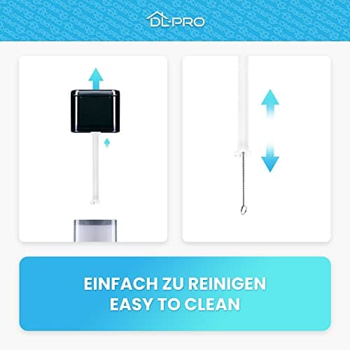 DL-pro Tuyau d'aspiration de lait 101 mm transparent pour machine à café DeLonghi 5313226701 EN520 Nespresso Lattissima avec brosse