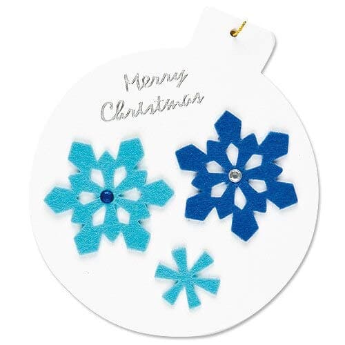 Baker Ross autocollants en feutrine motif flocon de neige (paquet de 78) matériels créatifs pour enfants et adultes EX5442 Coloris Assortis