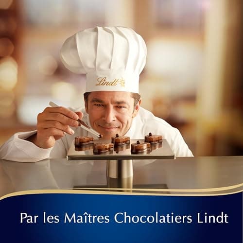 Lindt - Boîte CHAMPS-ÉLYSÉES Assorti - Assortiment de Chocolats au Lait, Noirs et Blancs - Pralinés, Croustillants et Onctueux - Idéal pour Noël, 469g