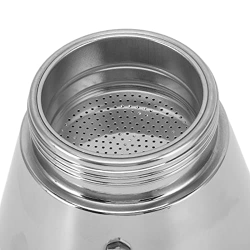Cafetière à Expresso pour Cuisinière, Cafetière à Moka à Bec Unique en Acier Inoxydable, Cafetière Portable Légère de Grande Capacité de Bricolage de Style Italien, pour le Camping en Plein Air