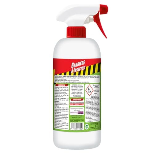 BARRIERE A INSECTES Vaporisateur contre les Insectes Rampants, Volants, Acariens, Prêt à l'emploi, 1 L, BARSEC1000N