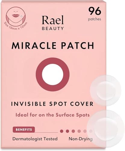 Rael Patch Anti Bouton Invisible - Pour Visage, Acne, Pimple Patches, Skincare Coreen, Hydrocolloïdes, Deux tailles (96 Patchs)