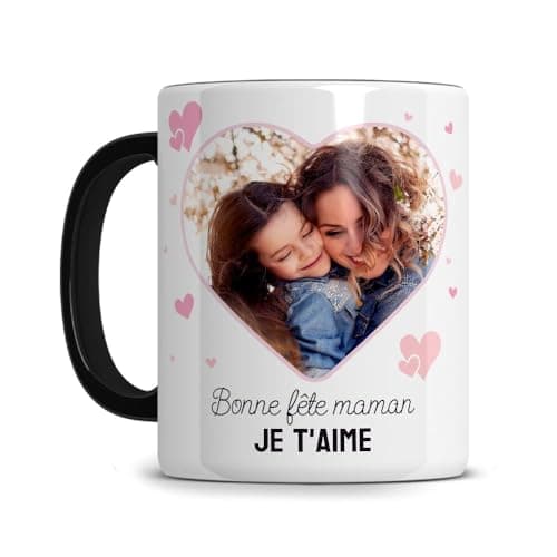 L'épicerie Chérie Mug Personnalisé photo et texte ORIGINAL STARMUG LOVE Cadeau Fête des Mères et Fête des Grands Mères - Maman - Anniversaire femme- Céramique 330ml