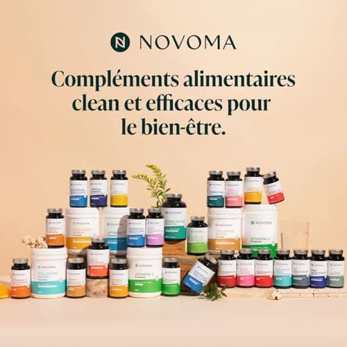 NOVOMA Vitamine D3 2000 UI/j, Vitamine D Naturelle Micro-encapsulée - Haute Absorption, Système Immunitaire, Santé des Os & Muscles, Cure de 2 mois, 120 gélules, Fabriqué en France