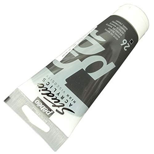 Pébéo 837026 Studio Acrylique Tube Noir de Mars 100 ml