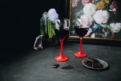 Glasmark Krosno Verres À Vin Set De 6 Verres À Vin Blanc 300Ml Verre Vin Rouge Verres A Pied Ensemble De Verres À Vin Jambe Rouge