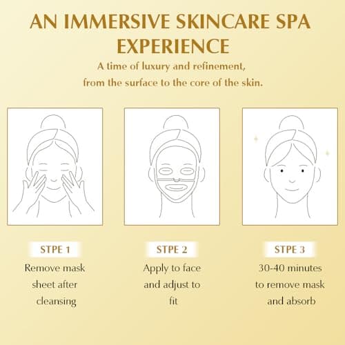 WAWJ Bio-Collagen Real Deep Mask, Bio Collagen Face Mask Overnight, Bio-Collagen Real Deep Mask, Film de collagène Hydratant Masque anti-rides Réduire les ridules(6 pcs)