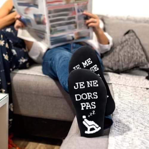 Chaussettes Unisexe Rigolotes Humour Coton Fantaisie 39-46,Un Cadeau Original Pour Anniversaire, Noël et La Saint