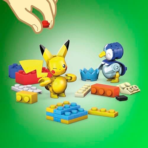 MEGA Calendrier d'advent Pokemon, 24 jours avec différentes surprises Pokémon à assembler sur le thème des fêtes, GYG99