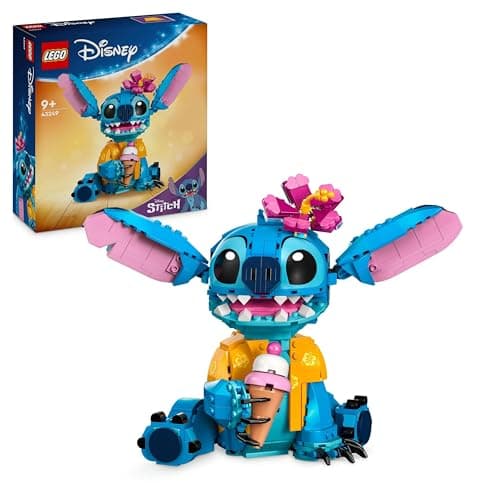LEGO ǀ Disney Stitch, Jouet de Construction pour Enfants, Set avec Cornet de Glace, Figurine à Construire, Idée Cadeau pour Les Filles et Garçons Dès 9 Ans Fans du Célèbre Film Lilo et Stitch 43249