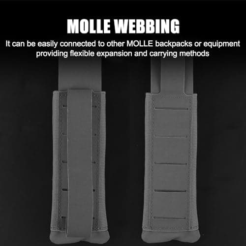 MiOYOOW Pochette Lampe de Poche Molle, étui Tactique Lampe Torche étanche, Support Petit Torche pour Ceinture, pour Activités en Plein Air