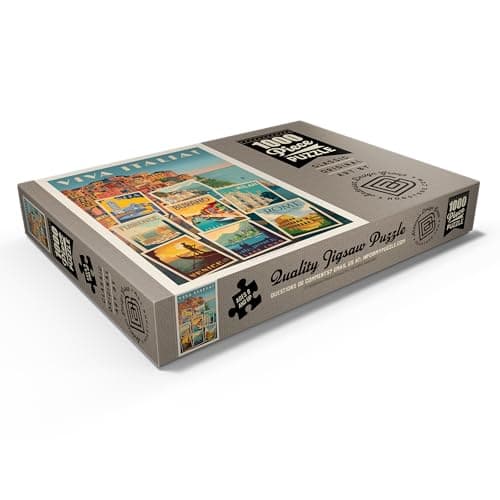 MyPuzzle Italy : Viva Italia ! Collage, Affiche Vintage - Premium 1000 Pièces Puzzle - Collection spéciale MyPuzzle de Anderson Design Group