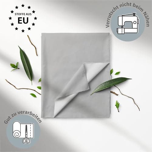 Tissu en coton au mètre 1M x 160cm - Tissus à coudre au mètre Tissu de décoration léger pour enfants Tissu à la mode 1. Gris