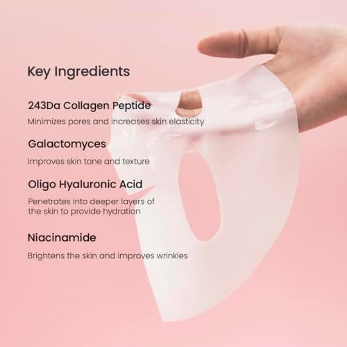 Biodance Bio-Collagen Real Deep Mask Pack de 4 - Masques visage, masque visage, masque visage femme, masque visage, resserrement des pores, traitement des rides