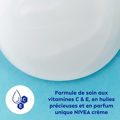 NIVEA Lot Crèmes douche Soin (6 x 250 ml), enrichie à la Vitamine C & E et Huile d'Amande douce, Soin corps hydratant qui nettoie respecte et renforce le microbiome pour peaux sèches