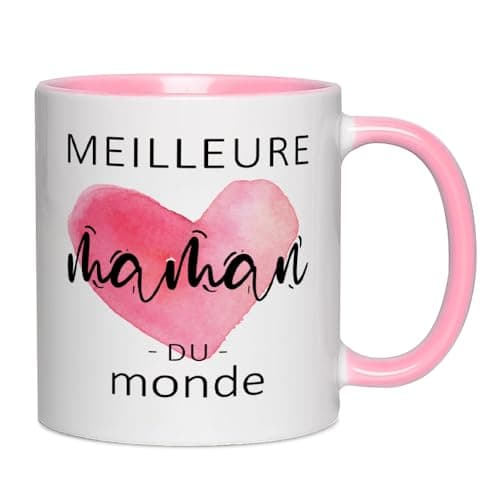 Fatbaby Idee Cadeau Noel Original Céramique Mug Cadeau Anniversaire Femme Personnalisé Meilleure Maman du Monde Tasse Femme Noel