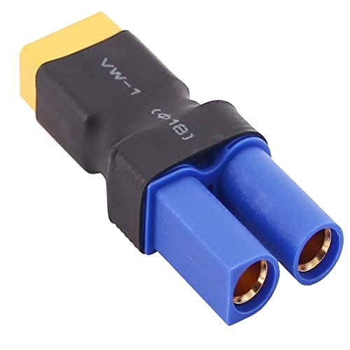 Yiqigou 4 pcs Connecteur Mâle Femelle XT60 vers Adaptateur de Conversion de Connecteur Mâle Femelle EC5 (XT60 mâle vers EC5 femelle)