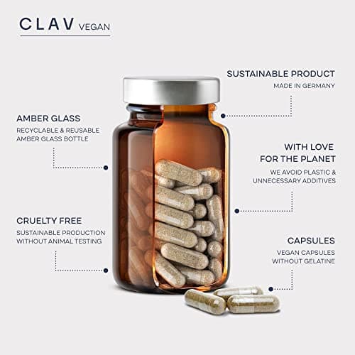 GLOW - Vitamines Cheveux avec Biotine Zinc Sélénium et Extrait de Millet - 120 Gélules (2 Mois) - Complement Alimentaire Cheveux, Peau et Ongles - Vegan