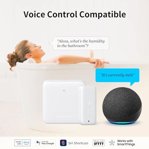 SwitchBot Thermomètre Hygromètre Intérieur Extérieur 3 Pièces, Portée Bluetooth de 120m, Capteur d'Humidité/Dewpoint/VPD/Absolu, Stockage de Données Gratuit à Exporter, 2 Ans de Durée de vie des Piles