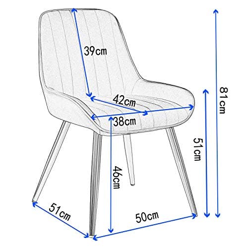 Lestarain Chaises de Salle à Manger Lot de 4 avec Dossier,Chaise de Cuisine Chaise de Salon Fauteuil Chaise Velours avec Pieds en Métal,Vert foncé