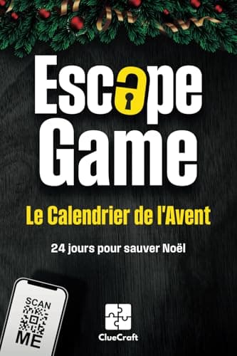 Le Calendrier de l'Avent Escape Game: Une affaire criminelle de l'Avent à résoudre - 24 jours pour sauver Noël - Le livre de l'Avent pour adultes avec des puzzles et des énigmes
