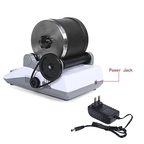 Rock Tumbler Kit, Set Professionnel Gobelets En Pierre Tambour Polissage Tambour Pierre Ponceuse à Pierre Rock Polisher For Children And Adults 7 Jours Fonction ChronoméTrage 4 Types Poudre Polissage